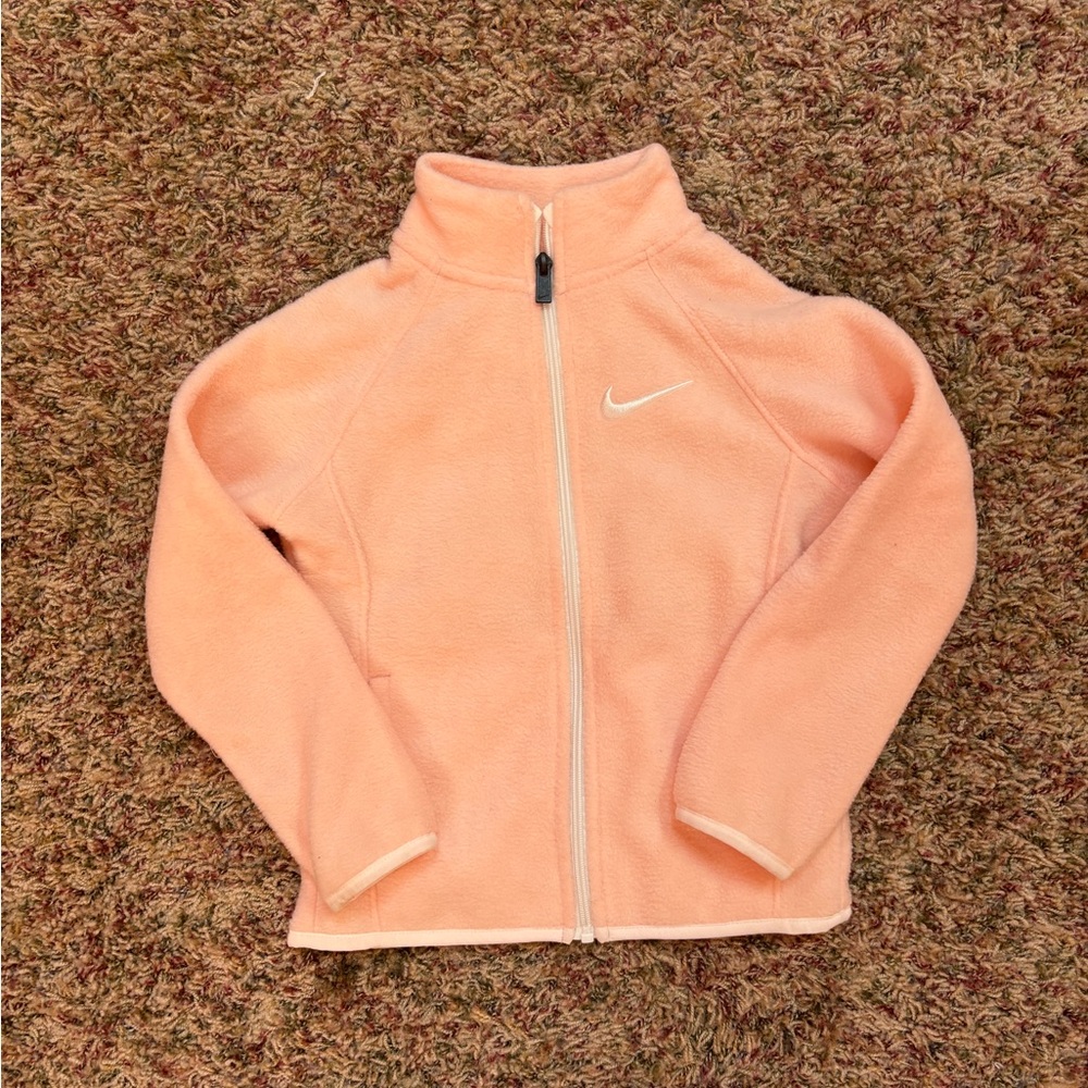 Pink Girls Nike Fleece Zip up Jacket